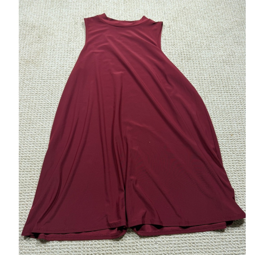 Tiana B Tank top Womens Petite PL Red Flared Sleeveless Cocktail Casual USA